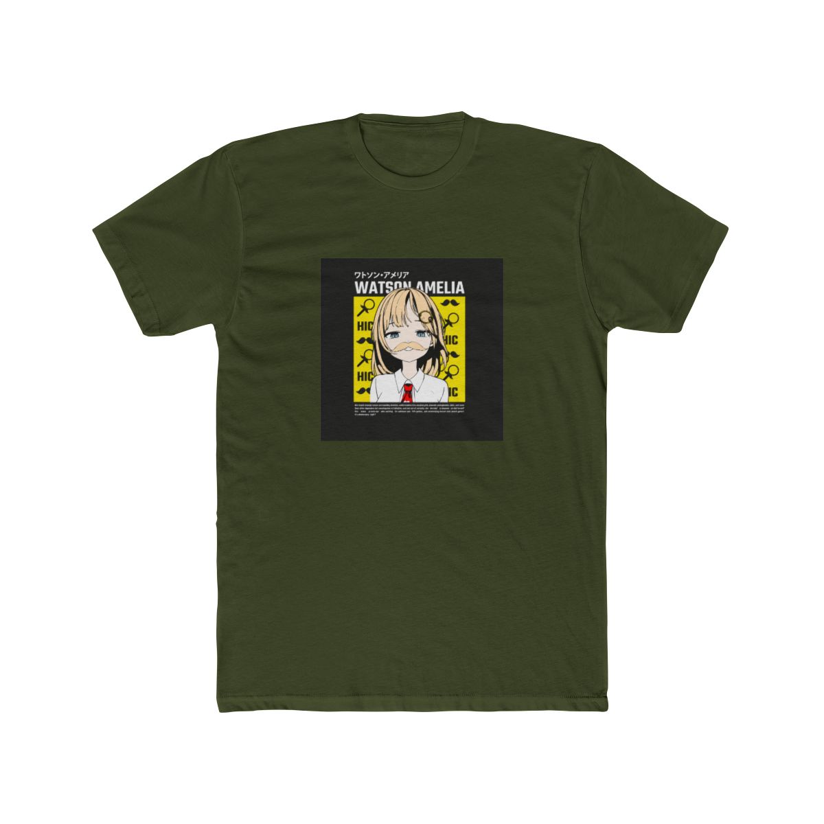 Amelia Watson with Mustache T Shirt | Hololive EN - alternate angle 4, merchandise